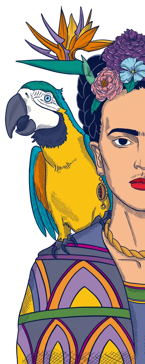 Learn Spanish with Frida Kahlo