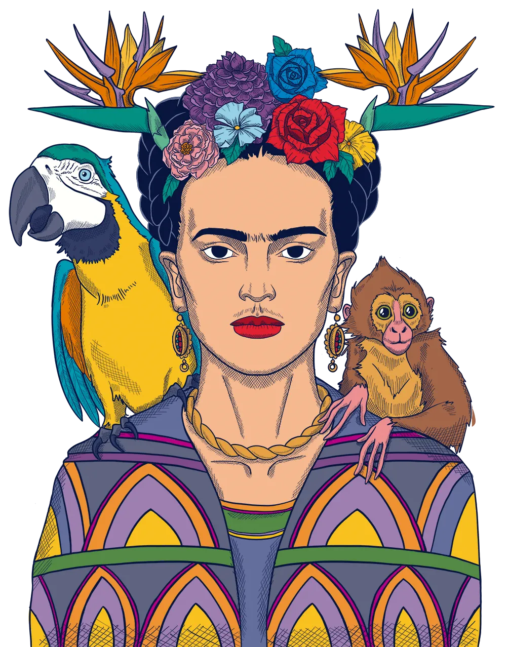 Learn Spanish with Frida Kahlo