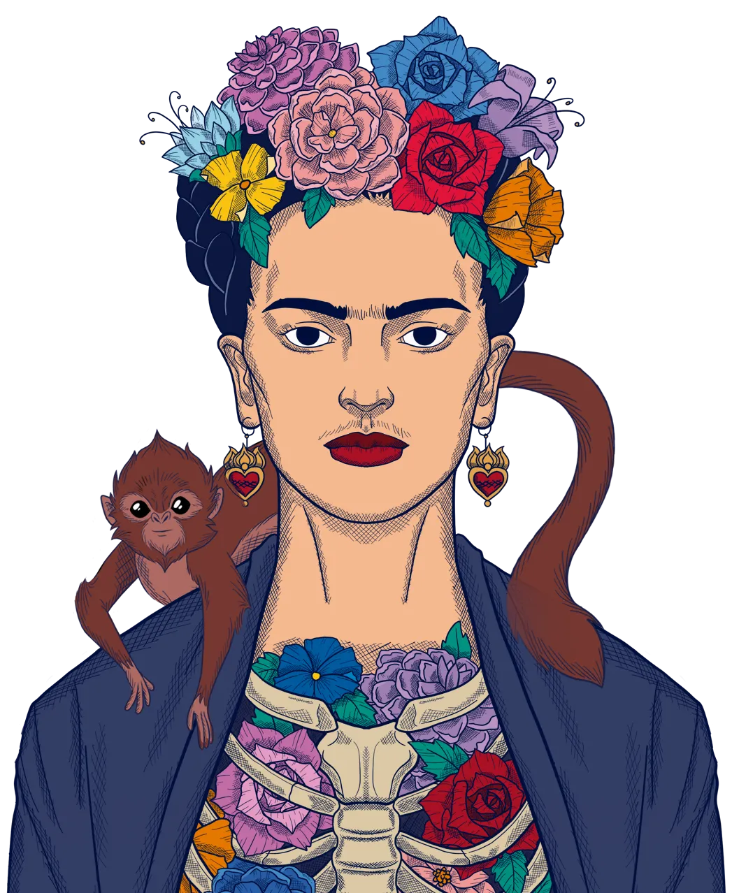 Learn Spanish with Frida Kahlo